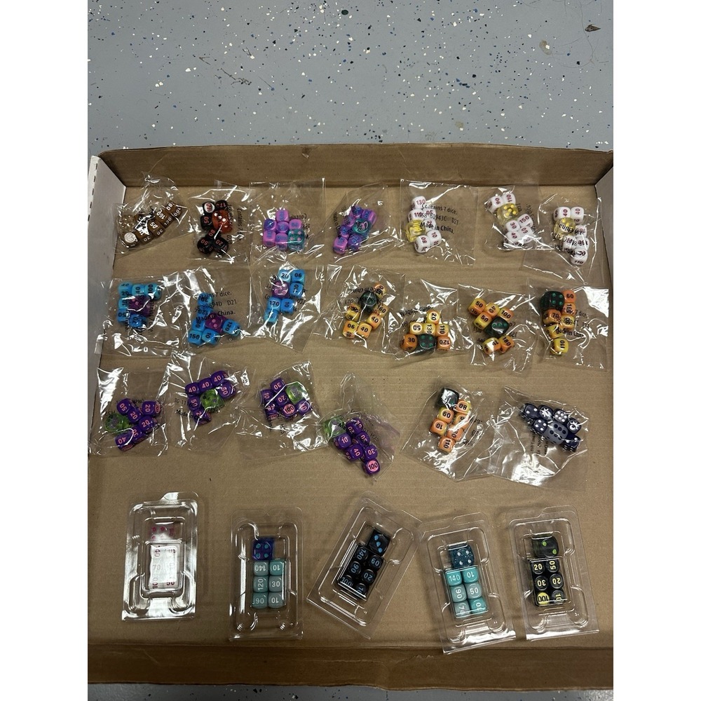 Pokemon TCG Dice - Huge Lot of 25 RANDOM Packs of Dice Sealed sun and moon etc